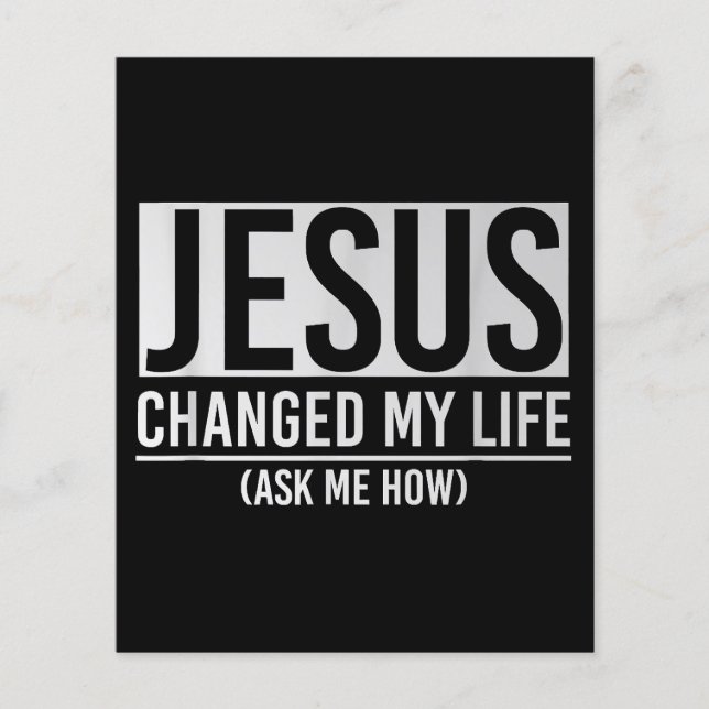 Jésus A Changé Ma Vie Demandez-Moi Comment Jésus (Devant)