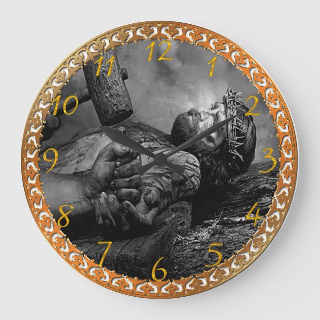 Jésus a cloué la grande horloge (Recto)