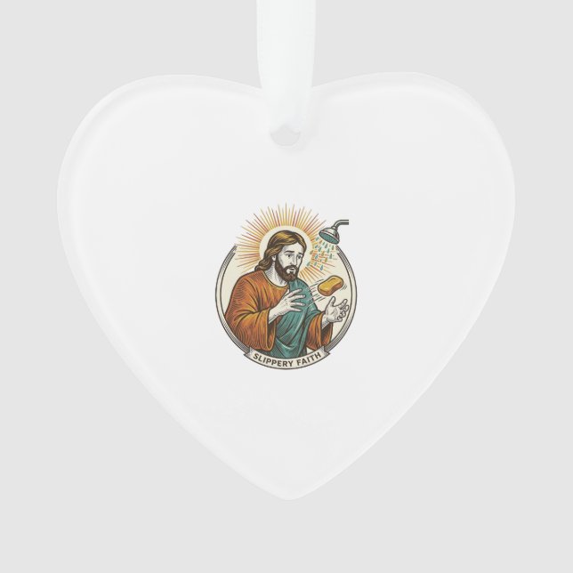 Jésus a laissé tomber du savon glissant dans la ba (devant)