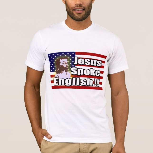 Jésus a parlé anglais ! T-shirt des syndicats (Devant)