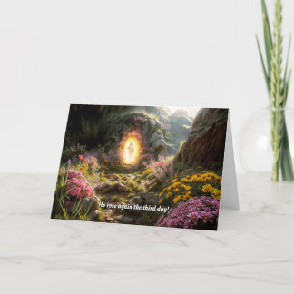 Jésus a ressuscité la carte de Pâques
