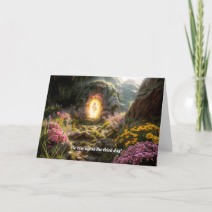 Jésus a ressuscité la carte de Pâques