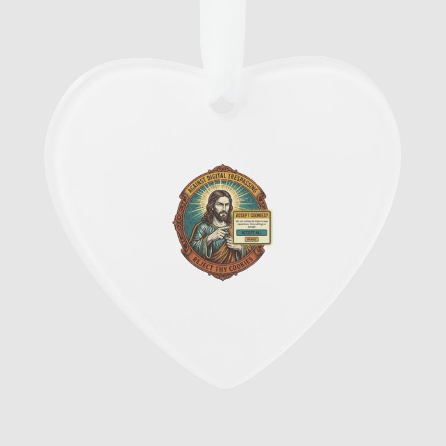 Jésus Agacant Accepter les Cookies Pop Up Internet (devant)
