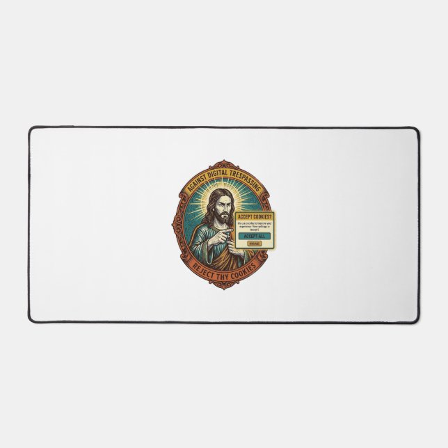 Jésus Agacant Accepter les Cookies Pop Up Internet (Recto)