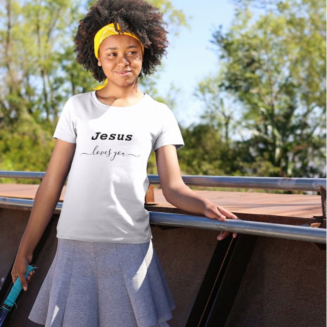 Jésus aime le T-shirt de votre fille (Créateur téléchargé)