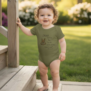 Jesus Aime Les Enfants Body Bébé Manches Courtes