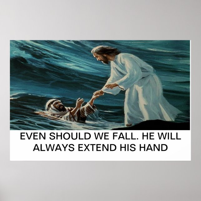 Jesus and Peter Poster (Devant)