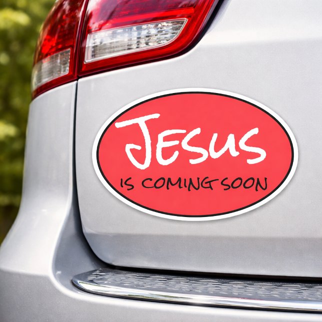 Jésus arrive bientôt Autocollant vinyle sur mesure (Créateur téléchargé)