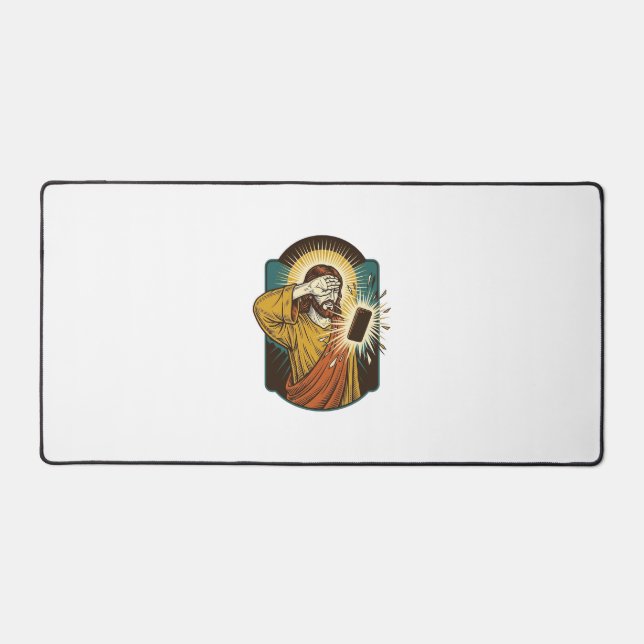 Jésus aveuglant la luminosité maximale du téléphon (Recto)