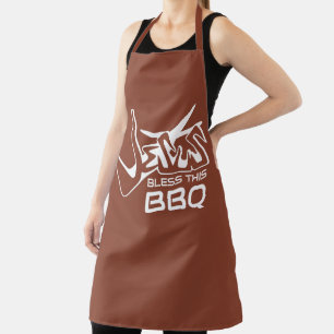 Jésus bénisse ce tablier en terre cuite BBQ