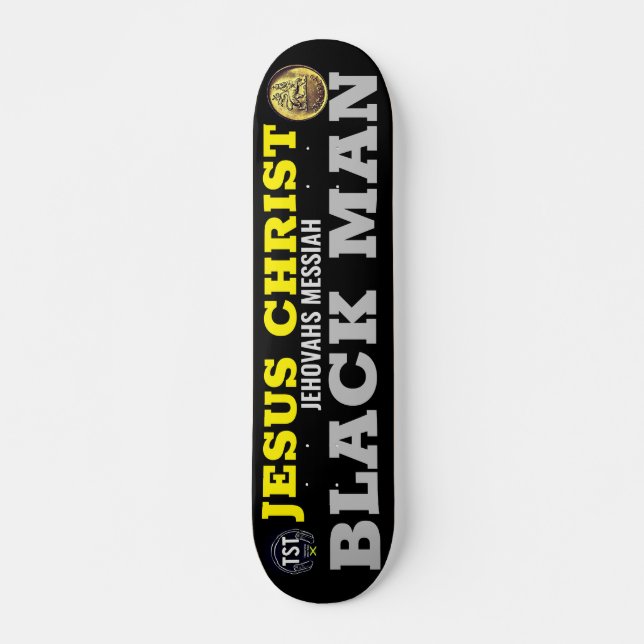 JESUS BLACK MAN JMT 7 3/4" Skateboard Deck (Devant)