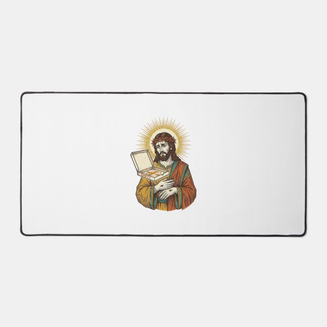 Jésus Boîte de pizza vide Frigo Trahison Humour al (Recto)