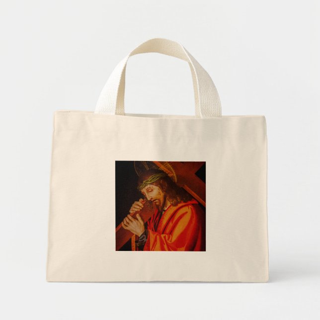 Jesus carrying the cross tote bag (Devant)