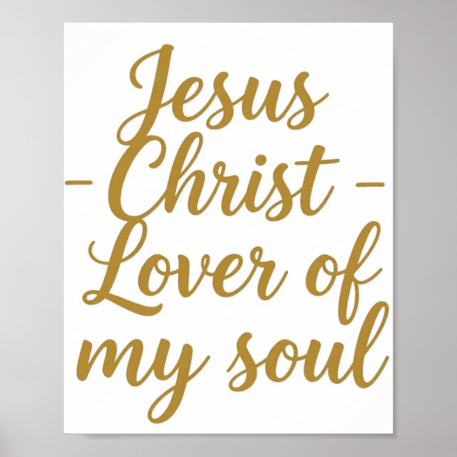 Jésus-Christ Amant de Mon Âme Affiches et Tableaux (Devant)