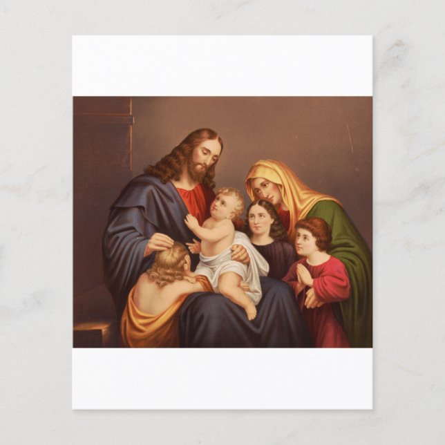 Jésus-Christ avec les Enfants Premium Beaux-Arts (Devant)