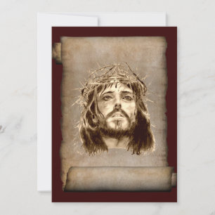 Jésus-Christ Couronne d'épines sur le rouleau