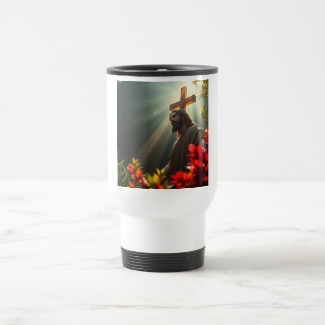 Jésus-Christ dans la Mug de Voyage Jardin (Centre)