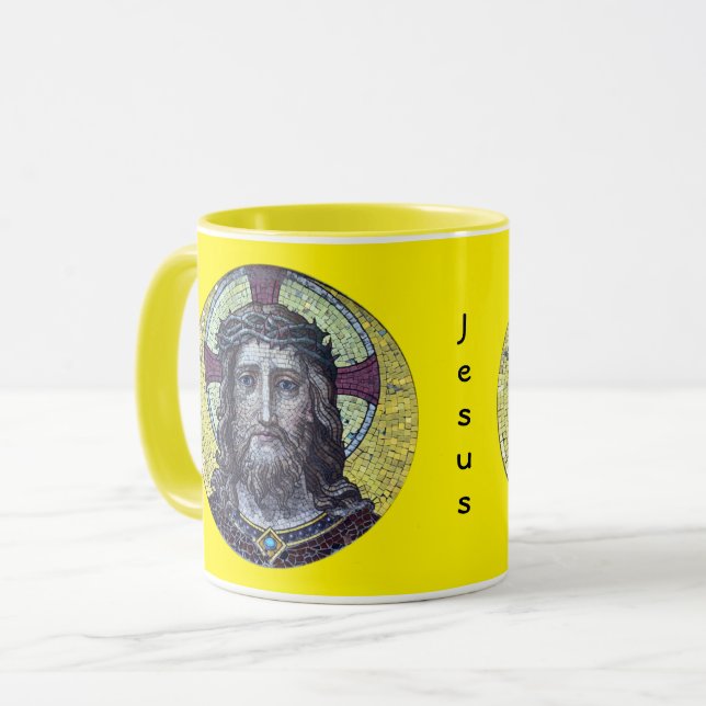 Jésus Christ, Eglise - Thé/Café Mug (Devant gauche)