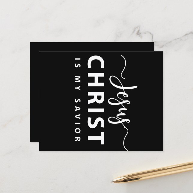 Jésus Christ est mon Sauveur (Devant/Arrière en situation)