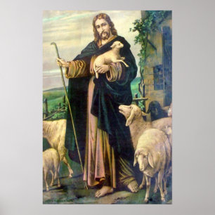 JÉSUS CHRIST LE BON SHEPHERD POSTER