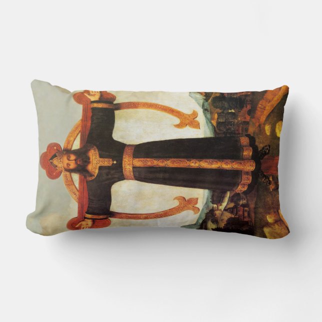 Jésus Christ le Roi Les Seigneurs Prière Coussin (Recto)