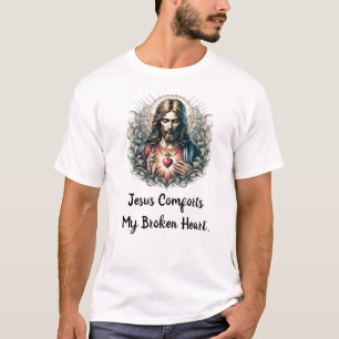 Jésus Confort Mon Coeur Brisé T-shirt de luxe