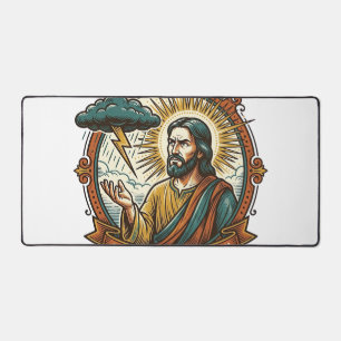 Jésus contrarié Nuage de pluie sombre Foudre Météo