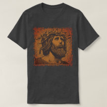 Jésus Couronne d'épines Bold Graphic T-shirt
