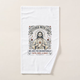 Jésus Couture Tricotage Chemise Graphique Chrétien