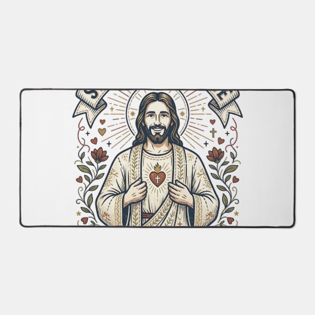 Jésus Couture Tricotage Chemise Graphique Chrétien (Recto)