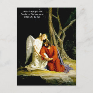 Jésus dans le jardin de Gethsémani Carte postale