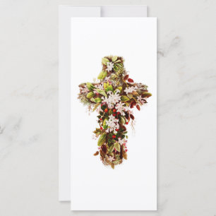 Jésus dimanche de Pâques Croix de fleurs