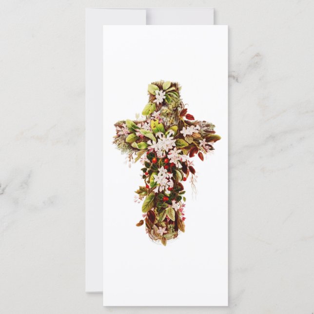 Jésus dimanche de Pâques Croix de fleurs (Devant)