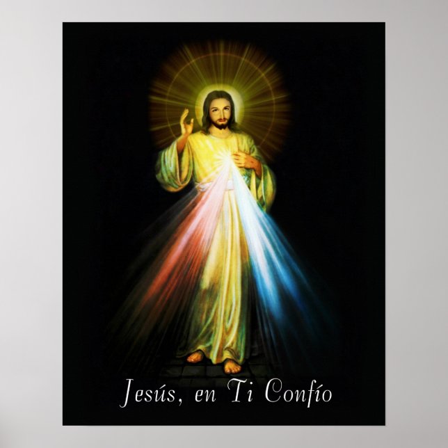 Jesus Divina Misericordia Poster Espagnol - Espano (Devant)