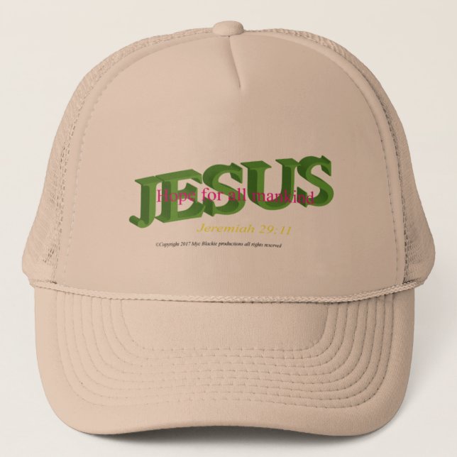 Jésus est casquette de base-ball/camionneur (Devant)