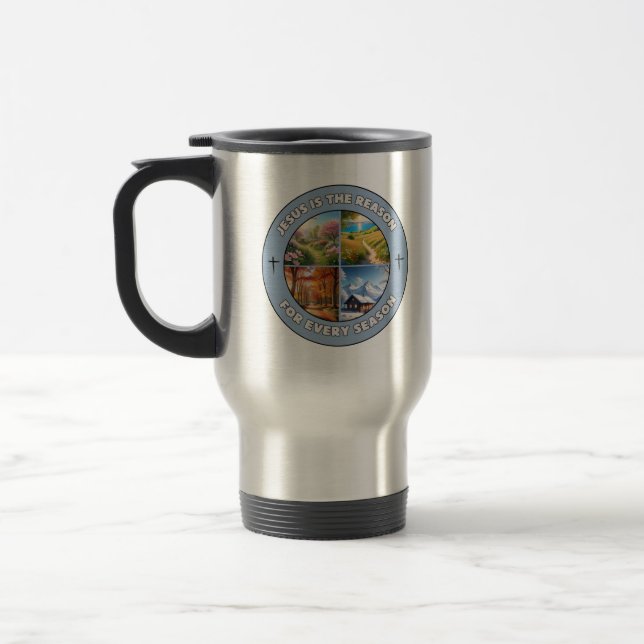 Jésus est la raison de chaque saison - Travel Mug (Gauche)