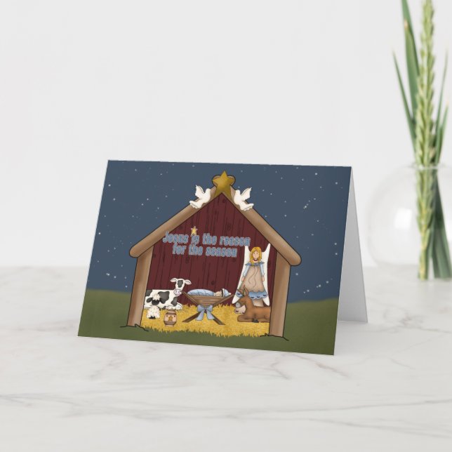 Jésus est la raison de la carte de voeux de la sai (Devant)