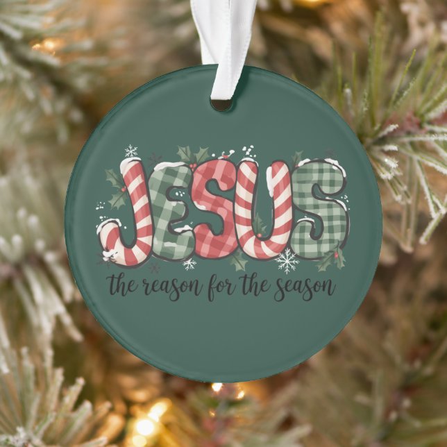 Jésus est la raison de la saison de la foi chrétie (Arbre)