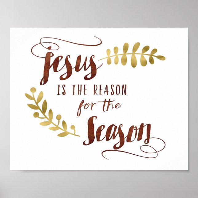Jesus est la raison de la saison Poster d'art (Devant)