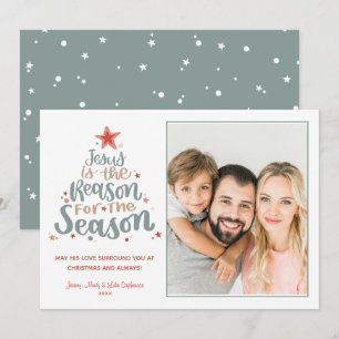 Jésus est la Raison Photo Carte de Noël