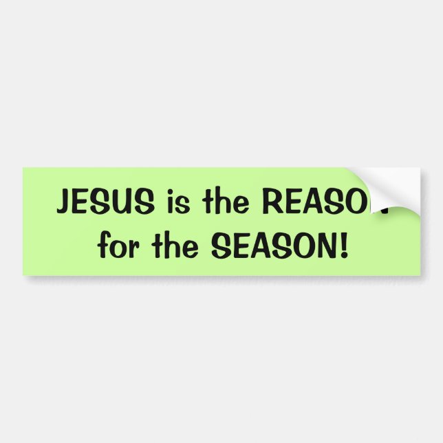 JESUS est la RAISON pour la SEASON! autocollant pa (Devant)