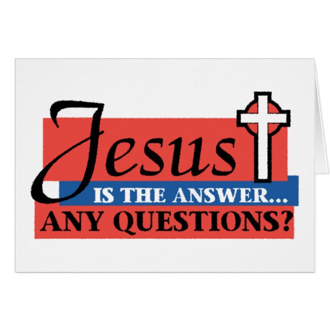 Jésus est la réponse (Devant horizontal)