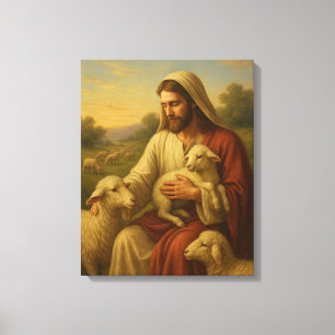 Jésus est la toile murale Shephard #1™ LDS