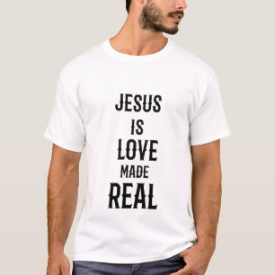 Jésus est l'amour fait vrai T-shirt Royal de luxe