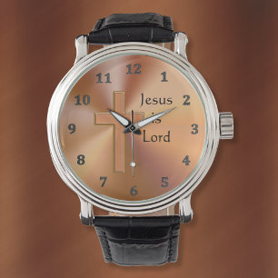 Jésus est le Seigneur Croix Montres pour les homme