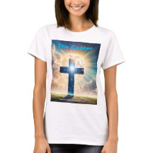 Jésus est le T-shirt féminin de la Croix du Centre