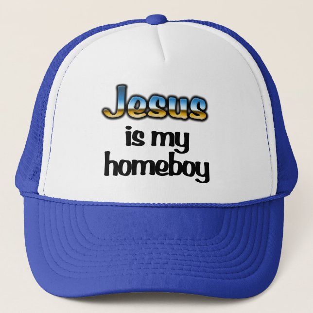 Jésus est mon casquette de camionneur de homeboy - (Devant)