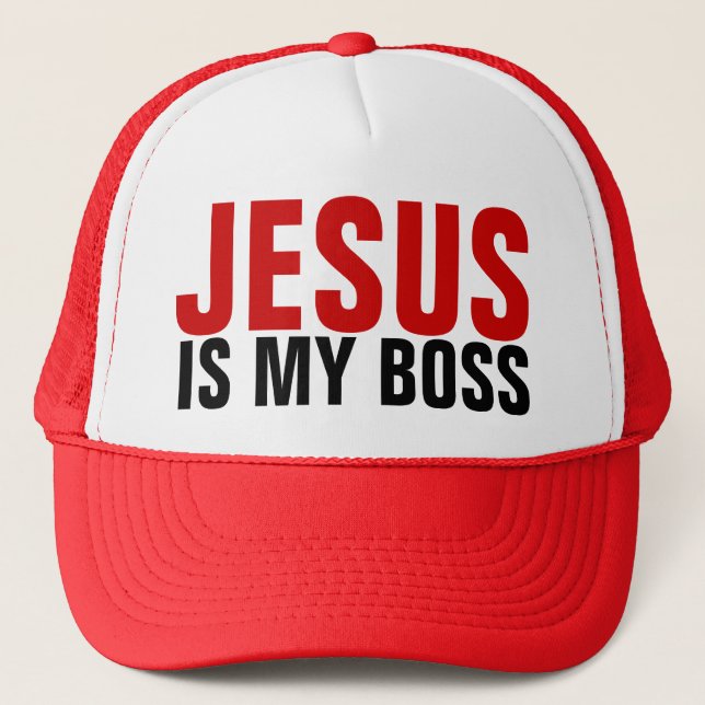 Jésus est mon casquette de camionneur de patron (Devant)
