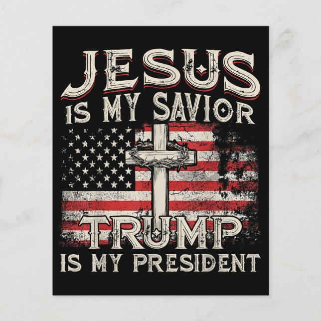Jésus Est Mon Sauveur Trump Est Mon Président Amér (Devant)