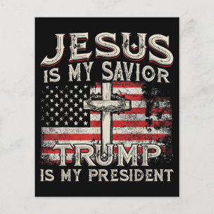 Jésus Est Mon Sauveur Trump Est Mon Président Amér
